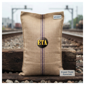 0.160714 stone each bag weight std B twills jute bag 111.76 cm x 67.31 cm centimeter pxs 6X8 hd hemmed at mouth OHDS overhead - Product Image 1