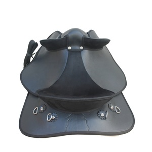 Selle de cheval légère Rider's Trust, synthétique, confortable, avec siège souple, étriers réglables, selle d'équitation durable - Product Image 5