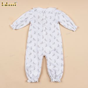 DR4504 - Mono Largo para Bebé con Estampado Floral y Detalle Fruncido - Product Image 6