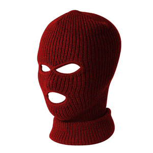 Green Knitted Balaclava Full Face Mask Unisex Adult Outdoor Wear Adjustable Head Circumference 100% Polyester Material Image - Product Image 6