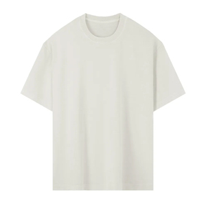 OEM Custom Logo Embroidery Men's Vintage Boxy <b>Acid</b> Wash 260g Heavyweight Cotton Short Sleeve Slightly <b>Dropped</b> Shoulder T-Shirt - Product Image 3