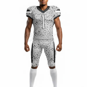 Uniforme de football américain au design classique, tissu extensible sublimé confortable pour joueurs de tous niveaux - Product Image 2