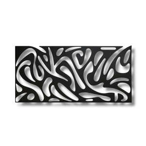 Panel de Arte Metálico de Paisaje Abstracto, Escultura de Pared de Hierro Cortada con Láser, Silueta Moderna Minimalista Geométrica, Decoración Colgante - Product Image 1