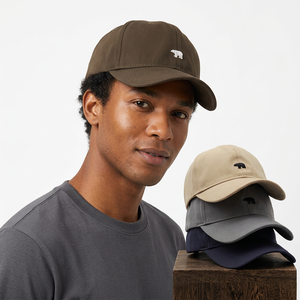 Unisex 6-Panel Baseball Cap Embroidered Bear Logo Adjustable Breathable <b>Waterproof</b> Polyester Casual <b>Hat</b> for Adults - Product Image 6
