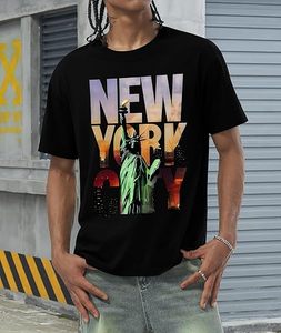 T-shirts graphiques pour hommes, chemises d'été à col rond, manches courtes, décontractées, vintage - Product Image 3