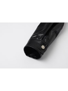 Custom High Quality Vintage Pilot Leather Stand Collar Loose Fit Casual Waterproof Breathable Windproof Men's Jacket - Product Image 3