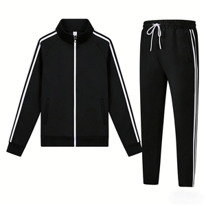 Conjunto Deportivo Personalizado para Hombre, Estilo Urbano, Invierno, Casual, Sudadera y Pantalones de Felpa 2 en 1 - Product Image 2