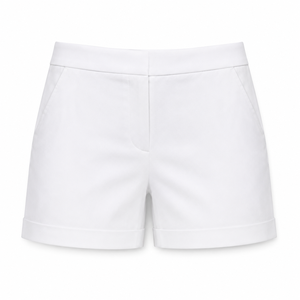 Pantalones Cortos de Mujer 100% Algodón, con Logotipo Personalizado Impreso, Bolsillos Laterales, Botones, Color Sólido, Secado Rápido, Estilo Urbano - Product Image 2