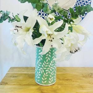 Jardinière en métal avec incrustation de os, faite à la main, de forme ronde, style minimaliste, pour la décoration de la maison, produit de luxe, exportations en gros - Product Image 2