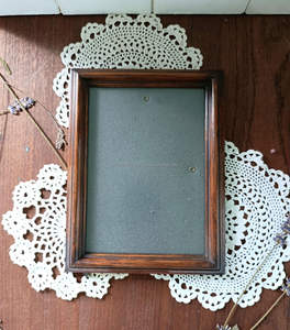 Cadre photo carré en bois pour décoration murale, présentoir de bureau, style équilibré et propre, cadeau pour mariage, anniversaire, anniversaire de mariage - Product Image 1