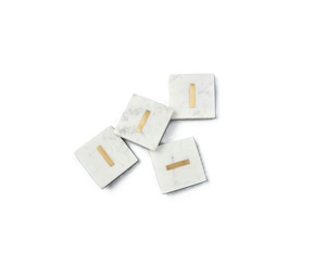 Perfect Design <b>Marble</b> <b>Coaster</b> With Brass Strip Stone <b>Coaster</b> With Brass Mats & Pads At very best wholesale Price - Product Image 1