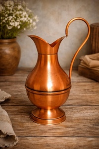 Carafe en cuivre de qualité alimentaire, carafe en cuivre pour hôtels, carafe en cuivre pour restaurants, carafe en cuivre pour cafés, carafe en cuivre pour cuisine domestique - Product Image 6