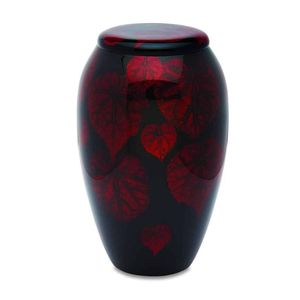 Dome Top Aluminum Urn for Human Ashes - Metal Cremation Urn with Curved Lid - Polished <b>Memorial</b> <b>Vase</b> for Home - Product Image 2