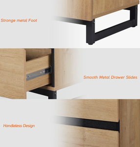 Wholesale Luxury Natural <b>Wood</b> Finish <b>Chest</b> of Drawers Multi Tier <b>Storage</b> Cabinet Organizer Unit for Bedroom and Home Decor - Product Image 2