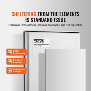 Scatola Elettrica in Fibra di Vetro NEMA 4X 12x10x6 IP66 Impermeabile e Resistente alla Polvere per Elettronica e Strumenti da Esterno - Product Image 3