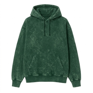 Sweat-shirt à capuche brodé pour femme, en molleton de coton épais, coupe oversize, style streetwear, avec logo personnalisé - Product Image 3