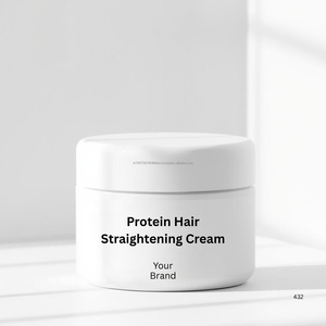 Crème lissante pour cheveux à base de protéines pour des cheveux lisses et soyeux sans frisottis, brillance longue durée, formule réparatrice des dommages, usage professionnel - Product Image 1