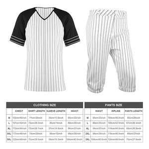 Men's Baseball Uniform Set Striped Jersey Pants Cap <b>Socks</b> Moisture Wicking All Seasons Adult Size - Product Image 2