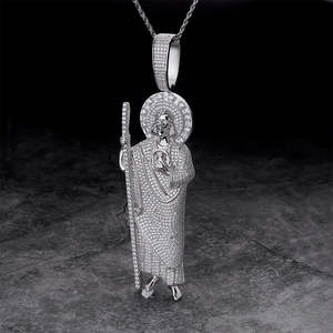 Colgantes y abalorios finos de Hip Hop de lujo, collar ostentoso de circonita de hielo con corazón grande con diamante, declaración de Rap a la moda para hombres y mujeres - Product Image 1