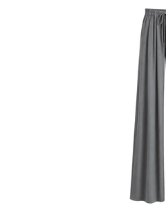 Custom Grey Wide Leg Pants Women Casual High Waist <b>Drawstring</b> <b>Trousers</b> Loose Fit Straight Pants Comfortable Lounge Wear Fashion - Product Image 3