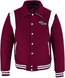 แจ็คเก็ตเบสบอลทีมเบสบอลสำหรับผู้ชายแจ็คเก็ตนักเบสบอลเสื้อคลุมทีมเบสบอลมีตัวอักษรตัว2025ใหม่ออกแบบได้ตามต้องการ - Product Image 1