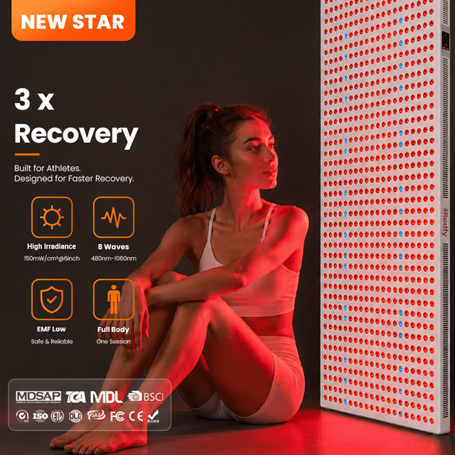 Redfy RT4500S+ Full Body Touch Screen 4500W Led Red Light Therapy Panel Infrared Red Light Therapy Device