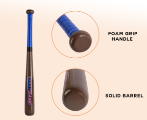 24 Inch Poplar <b>Baseball</b> <b>Bat</b> for Home & Car Decoration BY NAQQASH SPORTS - Product Image 5