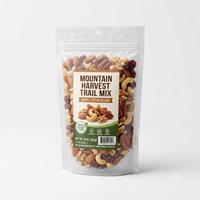 Sachets personnalisés en PET/PE à fermeture éclair avec fenêtre transparente pour l'emballage de noix et de mélanges de fruits secs – Vietnam