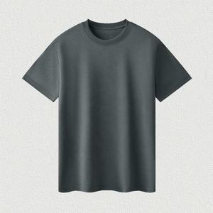 เสื้อยืดคอกลมทรงหลวม แขนสั้น ผ้าฝ้ายซูพีมา 100% คุณภาพสูง 210gsm เนื้อผ้าหรูหรา นุ่มลื่น เย็นสบาย ไม่ยับง่าย สำหรับผู้ชายและผู้หญิง - Product Image 5