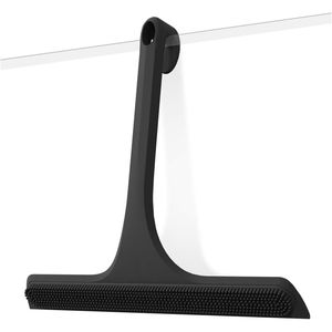 Raschietto doccia in silicone 2-in-1 a doppia faccia con gancio, nucleo in acciaio inossidabile antiruggine, raschietto antigraffio per superfici. - Product Image 1