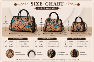 Best Selling 2026 Hand <b>Tooled</b> Floral <b>Leather</b> Speedy Duffel Bag Genuine Cow <b>Leather</b> Mini Handbag with Zipper Closure Shoulder Bag - Product Image 3
