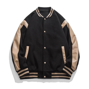 New Style Customized Versity <b>Jacket</b> <b>Men's</b> Custom Made Baseball <b>Jackets</b> <b>Men</b> Breathable Bomber <b>Jacket</b> Solid Colour Comfortable - Product Image 4