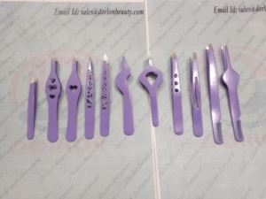 Pince à épiler sourcils personnalisée avec revêtement coloré, logo sur mesure, en acier inoxydable, pour poils incarnés, avec ciseaux à ressort - Product Image 5