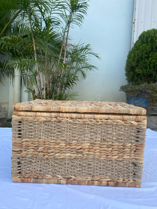 Hand-woven Seagrass Water Hyacinth <b>Baskets</b> Eco-friendly storage solutions for apparel toys decor. - Product Image 5