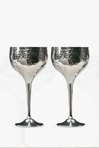 Copper Mug Indian Antique Look Brush <b>Silver</b> Nickel Goblet Wine Glass Wine Cup Multi Co - Product Image 5