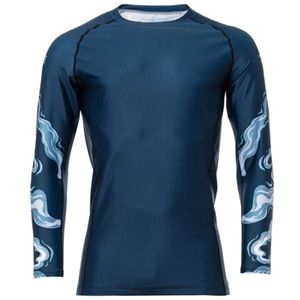 Gym <b>Surfing</b> Diving Rashguard Compression Shirts MMA Sublimation <b>Printed</b> Spandex Bjj Rash Guard Rashguard OEM ODM Rash Guard Men - Product Image 6