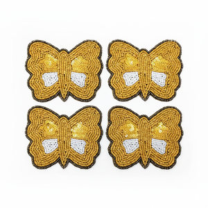 Posavasos de Cuentas de Vidrio Redondas Hechas a Mano 2026, Decoración de Mesa Elegante en Plata Metálica para el Hogar, Fiestas y Cenas - Product Image 3