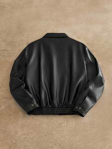 Veste en cuir pour homme, design personnalisé et tendance, fabriquée au Pakistan, produit haut de gamme, veste en cuir pour hommes et motards, veste d'hiver - Product Image 4