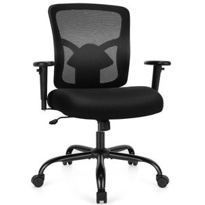 400LBS Mesh Big and Tall Swivel Task Chair <b>Comfortable</b> Office Chair - Product Image 5