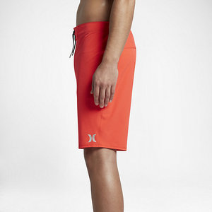 Shorts de Baño para Hombre, Color Naranja Sólido, con Cordón en la Cintura, Secado Rápido, Corte Medio - Product Image 5