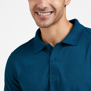 Men's Solid <b>Blue</b> Short Sleeve Cotton <b>Polo</b> <b>Shirt</b> Casual Top T <b>Shirt</b> - Product Image 6