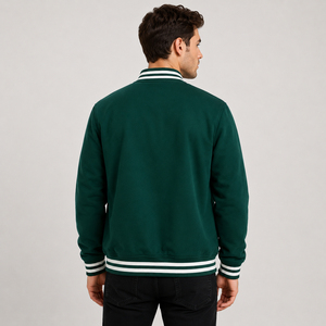 Wholesale Price OEM Custom Logo Color <b>Long</b> Sleeve Casual Varsity <b>Jacket</b> <b>Men</b> Baseball <b>Jackets</b> Eco-Friendly Varsity <b>Jacket</b> For <b>Men</b> - Product Image 4