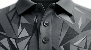 Chemises de sport pour hommes à manches courtes, personnalisables, en maille unie, anti-plis, séchage rapide, imprimées, pour le golf – Créez votre propre marque - Product Image 4