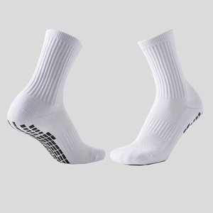 Calcetines Deportivos Blancos de Algodón Tejido, Antideslizantes, para Correr, para Adultos, Verano, con Logotipo en el Puño - Product Image 2