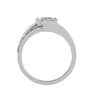 Anillo de compromiso clásico de oro de 14K de la mejor calidad, joyería fina, anillos elegantes con diamantes cultivados en laboratorio, joyería nupcial elegante. - Product Image 4