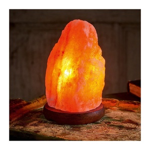 Lampe de nuit artisanale en matériau organique rose, fabriquée au Pakistan, respectueuse de l'environnement, avec variateur d'intensité, sculptée, artisanat naturel pour la maison - Product Image 2