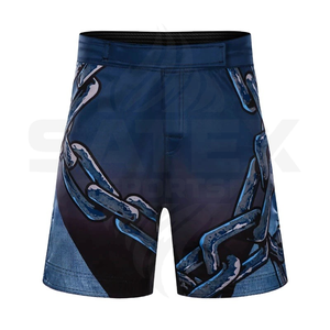 Custom Unisex MMA Fight Wear Shorts with Stretch for Jiu Jitsu and <b>Grappling</b>-Customizable Martial Arts Gear - Product Image 1