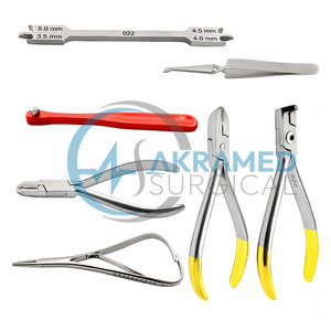 Premium Dental Orthodontic Instrument Kit TC Hard Wire Distal End Cutter Bracket Gauge <b>Plier</b> <b>Set</b> Stainless Steel Braces Tools - Product Image 1