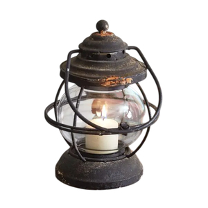 Vintage <b>Black</b> Lattice Candle <b>Lantern</b> With Flickering Flameless Candle Indoor Outdoor Hanging Tabletop Decoration Best Price - Product Image 3
