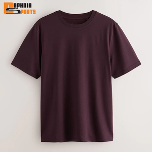 T-shirt unisexe à manches courtes en coton tricoté 230 g/m², col rond, streetwear, impression de logo personnalisé, vierge numérique, pour homme - Product Image 4
